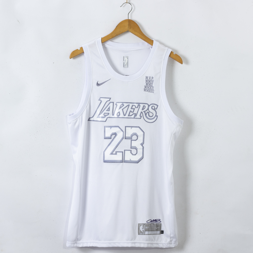 Men Men Los Angeles Lakers 23 James White NBA Nike MVP Jerseys